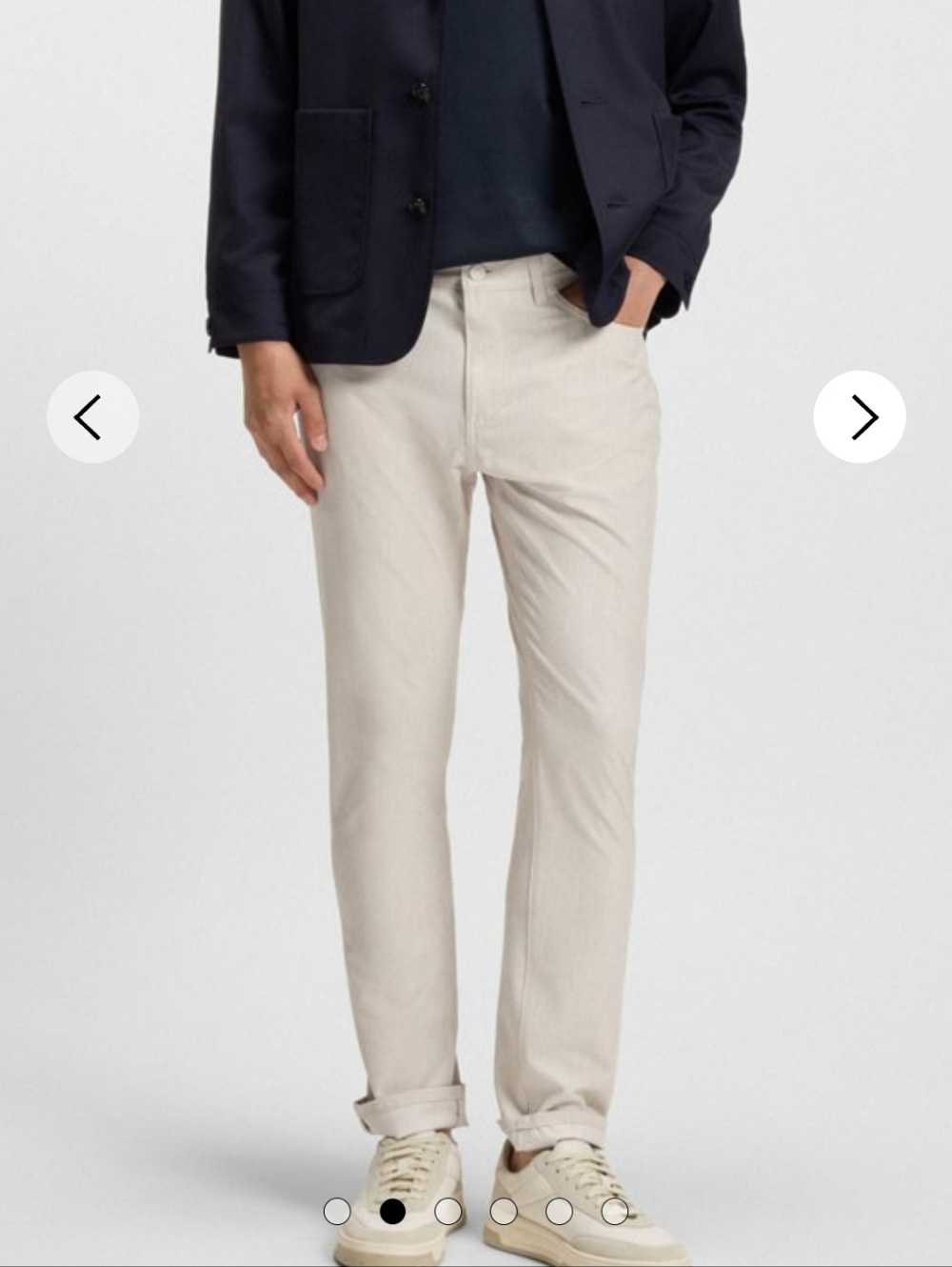 Boss Delaware Straight Chinos in Light Beige